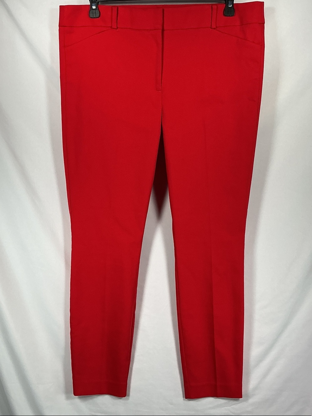 LOFT Marisa Skinny Dress Pants Tomato Red Trousers 16 NWT Bi Stretch Business